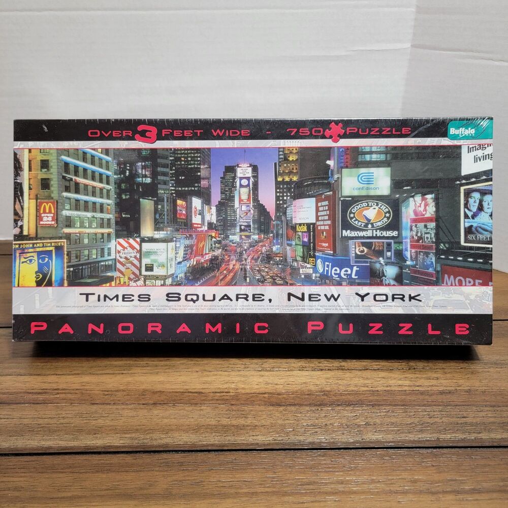 Times Square, New York Panoramic 750 Piece Puzzle - SEALED